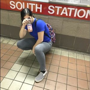 slip on checkered vans